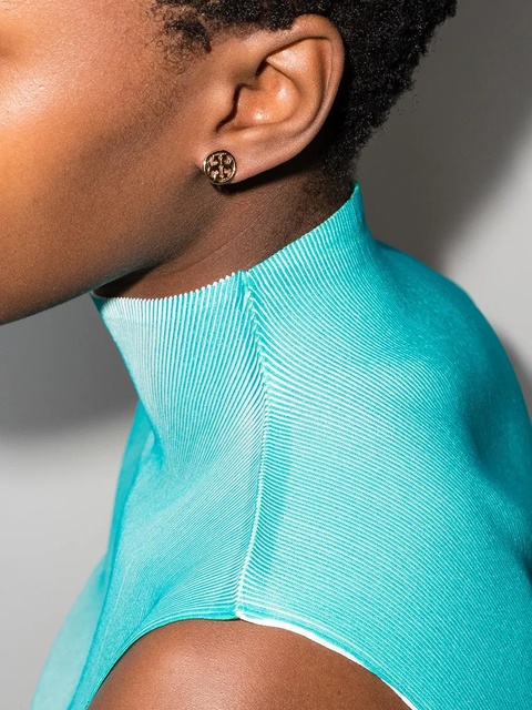 Tory Burch Miller round stud earrings - Gold - zdjęcie produktu nr 1