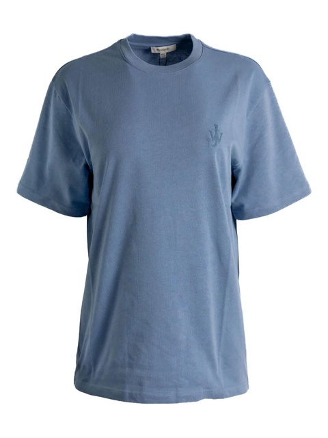 JW Anderson logo-embroidered short-sleeve T-shirt - Blue - zdjęcie produktu nr 1
