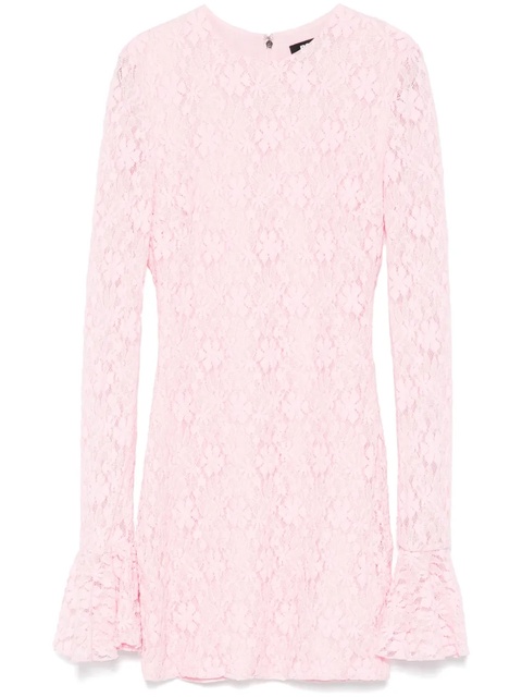 ROTATE BIRGER CHRISTENSEN lace longsleeved mini dress - Pink - zdjęcie produktu nr 1
