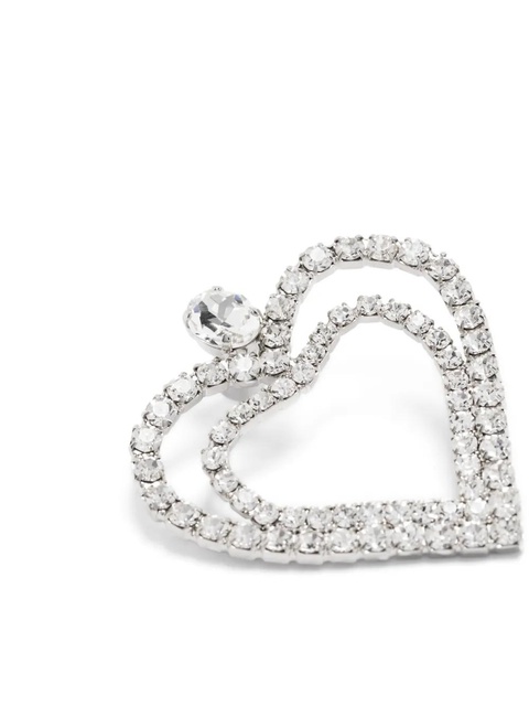 Blumarine heart-shaped drop earrings - Silver - zdjęcie produktu nr 2