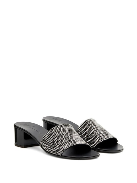 Giuseppe Zanotti Adelia 50 crystal-embellished sandals - Black - zdjęcie produktu nr 2