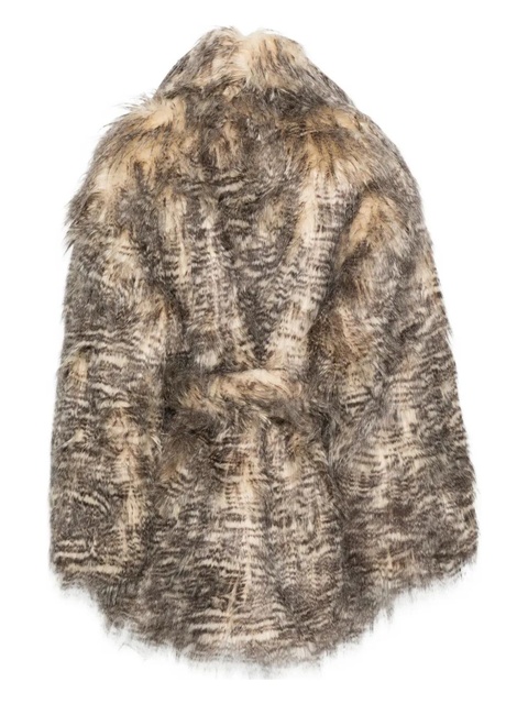 ENTIRE STUDIOS Juno tiger-print faux-fur coat - Neutrals - zdjęcie produktu nr 2