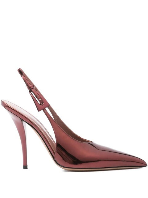 Paris Texas 105mm slingback pointed-toe pumps - Red - zdjęcie produktu nr 1