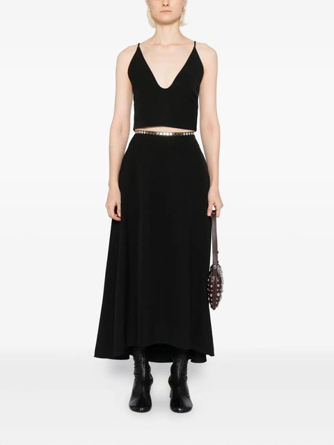 Jil Sander V-neck tank top - Black - zdjęcie produktu nr 2