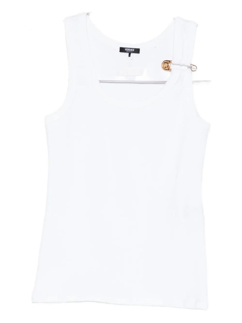 Versace safety-pin tank top - 1W000 OPTICAL WHITE - zdjęcie produktu nr 1