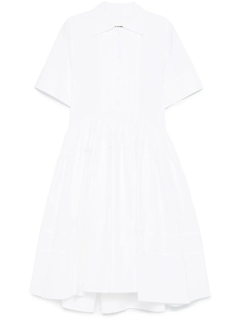Jil Sander cotton midi dress - White - zdjęcie produktu nr 1