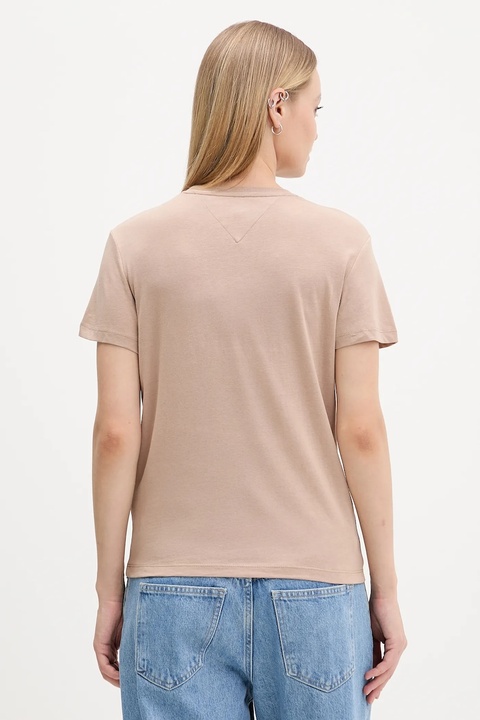 Tommy Jeans t-shirt damski kolor brązowy DW0DW21956 - zdjęcie produktu nr 2