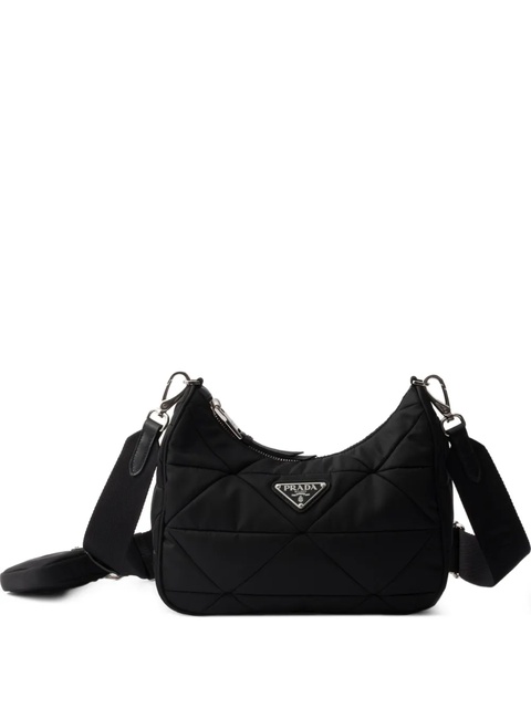 Prada Re-Nylon padded quolted shoulder bag - Black - zdjęcie produktu nr 1