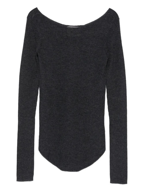 ISABEL MARANT boat-neck sweater - Grey - zdjęcie produktu nr 1