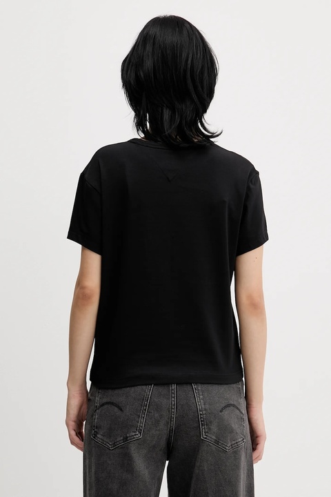 Tommy Jeans t-shirt damski kolor czarny DN0DN00094 - zdjęcie produktu nr 2