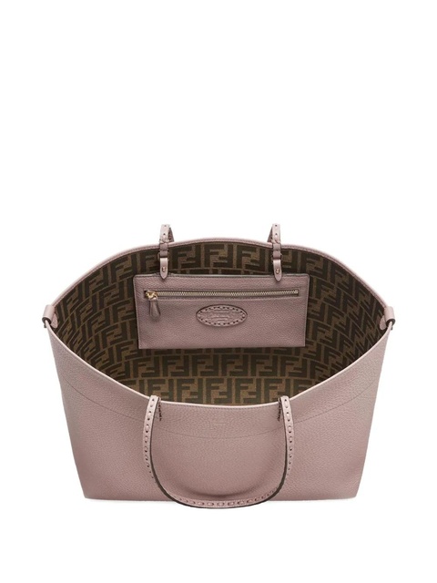 FENDI medium Roll leather tote bag - Pink - zdjęcie produktu nr 2