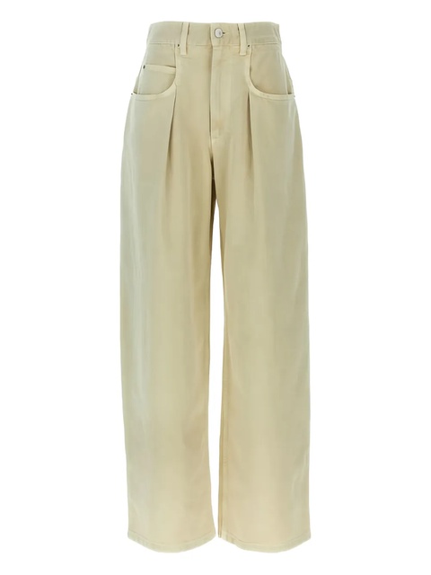 ISABEL MARANT Rachelle pleated pocket trousers - Neutrals - zdjęcie produktu nr 1