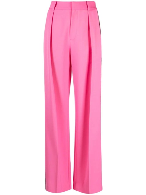 AREA crystal-embellished palazzo trousers - Pink - zdjęcie produktu nr 1