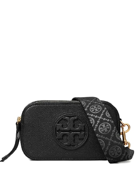 Tory Burch logo adjustable strap crossbody bag - Black - zdjęcie produktu nr 1