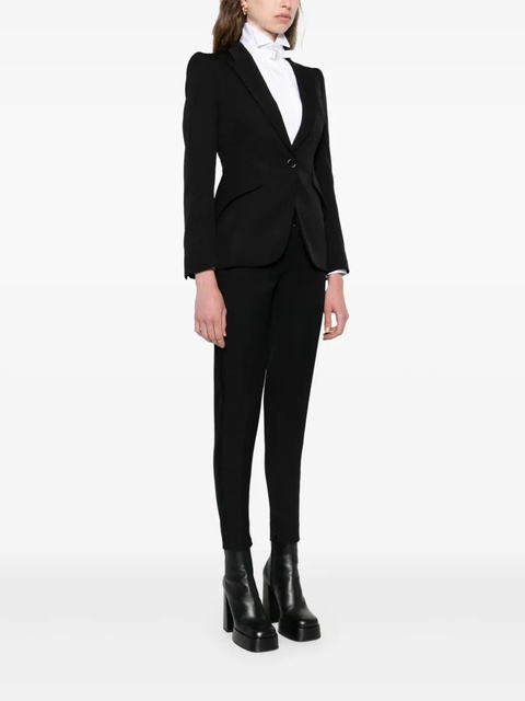 Alexander McQueen wool single-breasted blazer - Black - zdjęcie produktu nr 2
