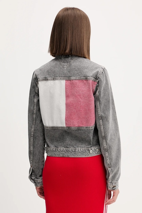 Tommy Jeans kurtka jeansowa kolor szary przejściowa DW0DW21555 - zdjęcie produktu nr 2