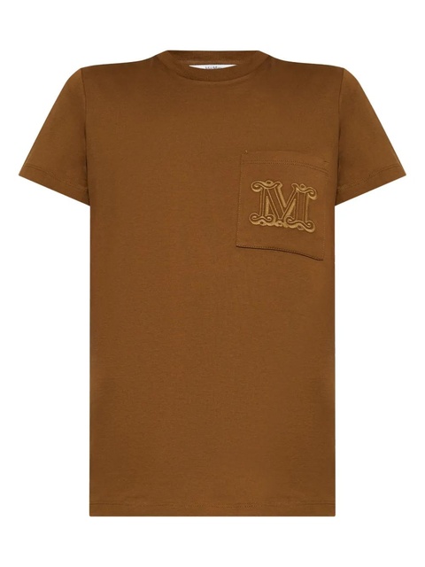 Max Mara logo-print T-Shirt - Brown - zdjęcie produktu nr 1