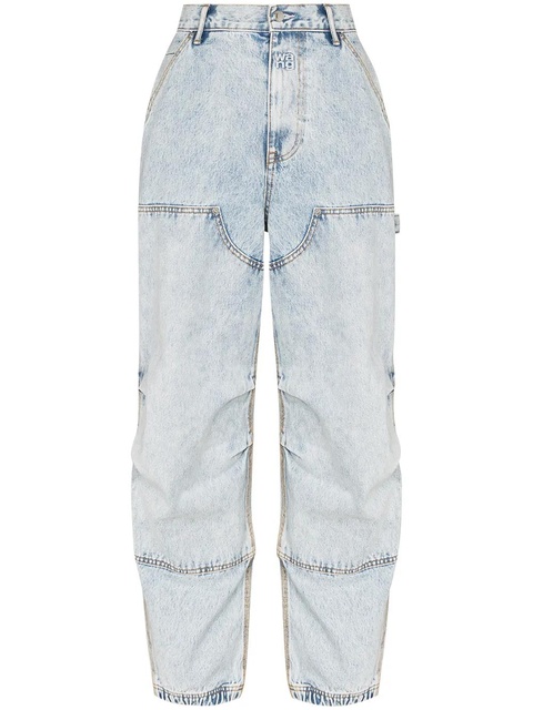 Alexander Wang wide-leg panelled jeans - Blue - zdjęcie produktu nr 1