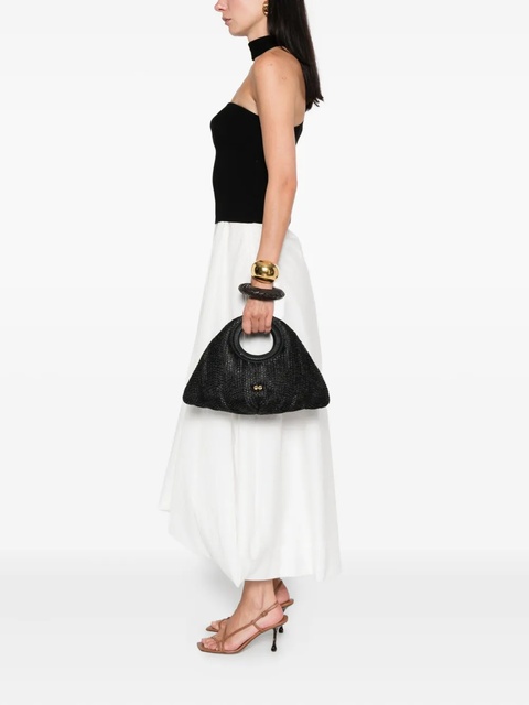 Cult Gaia Thais wave-textured top-handle tote bag - Black - zdjęcie produktu nr 2