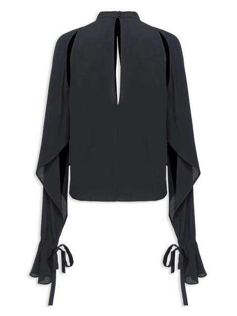PINKO cut-out long-sleeve blouse - Black - zdjęcie produktu nr 2