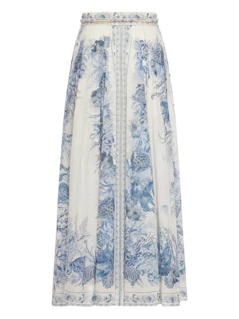 ZIMMERMANN drawstring maxi skirt - White - zdjęcie produktu nr 2