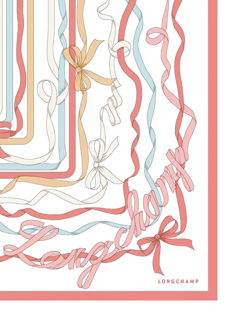 Longchamp Rubans scarf - White - zdjęcie produktu nr 1