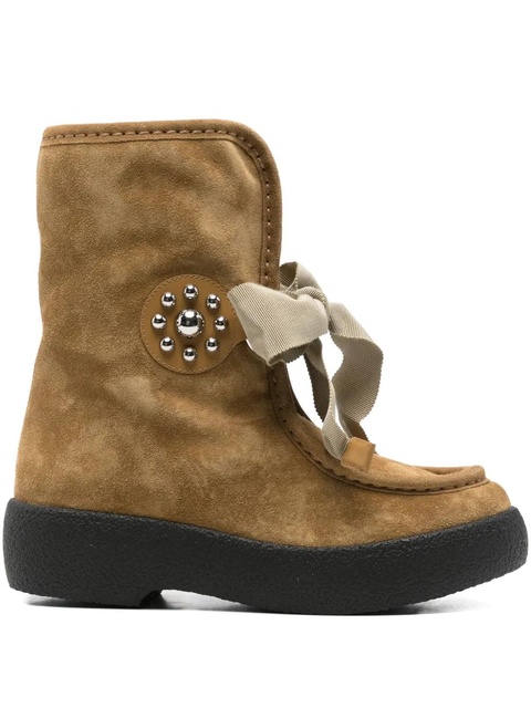 Valentino Garavani suede ankle boots - Neutrals - zdjęcie produktu nr 1