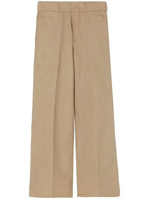 RE/DONE wide leg low-rise trousers - Neutrals - zdjęcie produktu nr 1