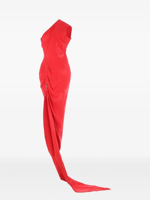 Vivienne Westwood asymmetrical zip-fastening dress - Red - zdjęcie produktu nr 1