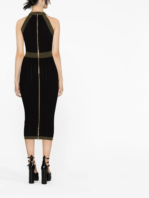 Balmain button-detail knitted dress - Black - zdjęcie produktu nr 2