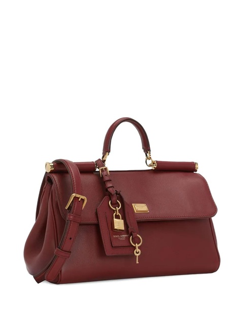 Dolce & Gabbana My Sicily leather tote bag - Red - zdjęcie produktu nr 2