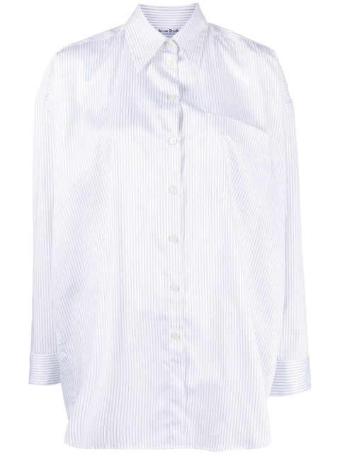 Acne Studios striped pocket shirt - White - zdjęcie produktu nr 1