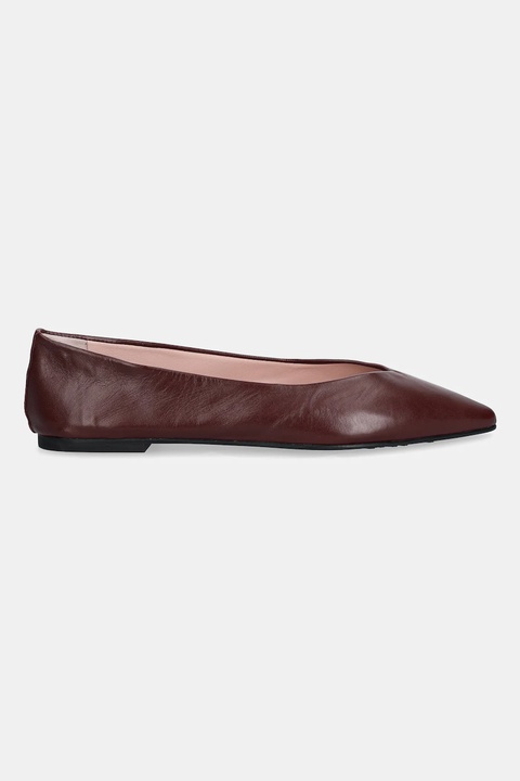 Pretty Ballerinas baleriny skórzane TYRA kolor bordowy 52775_002 - zdjęcie produktu nr 2
