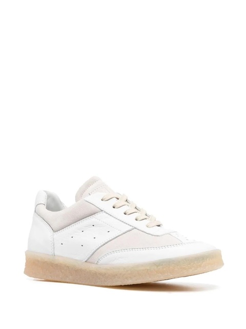 MM6 Maison Margiela panelled low-top sneakers - White - zdjęcie produktu nr 2