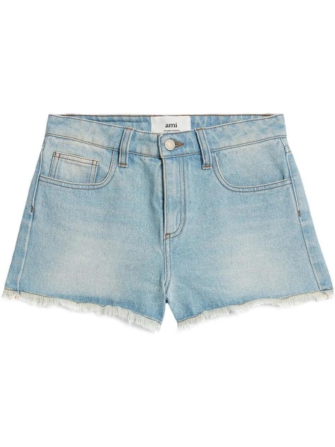 AMI Paris raw-cut mini shorts - Blue - zdjęcie produktu nr 1