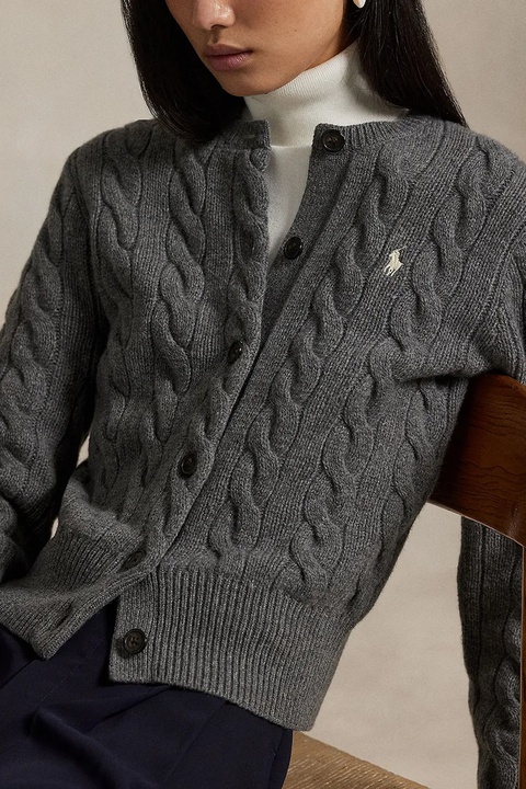 Polo Ralph Lauren sweter damski kolor szary 211972104 - zdjęcie produktu nr 2