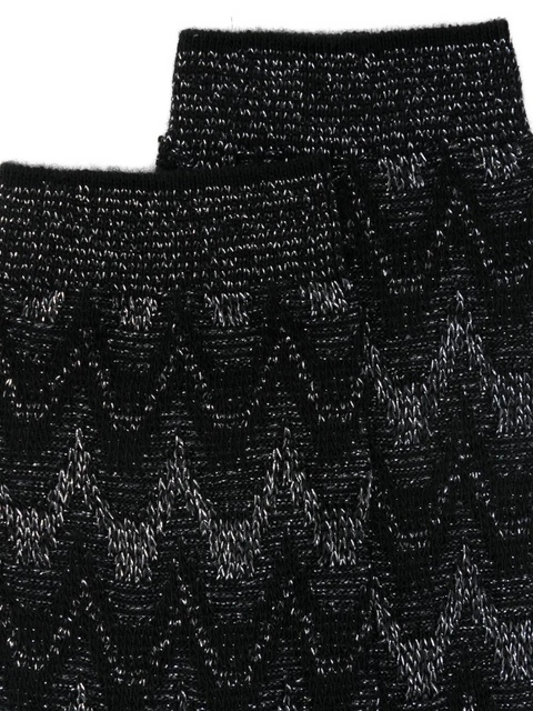 Missoni chevron-pattern socks - Black - zdjęcie produktu nr 2