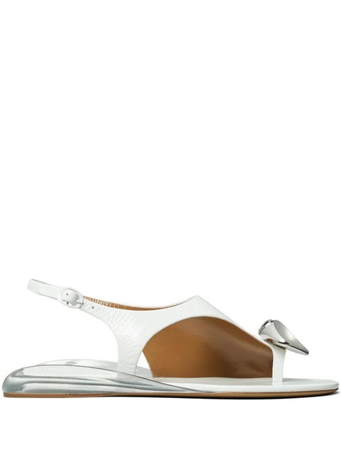 Tory Burch Patos leather sandals - White - zdjęcie produktu nr 1