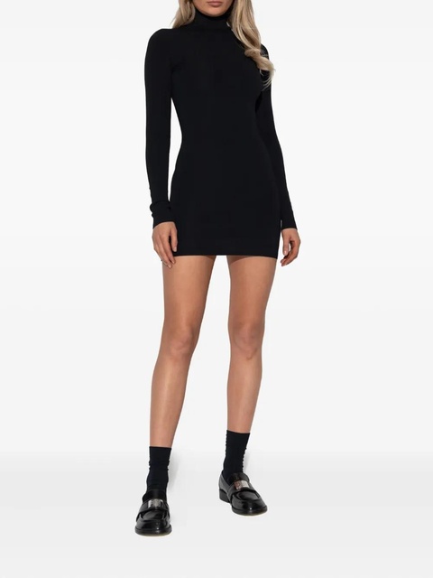 ENTIRE STUDIOS roll-neck long-sleeve mini dress - Black - zdjęcie produktu nr 1