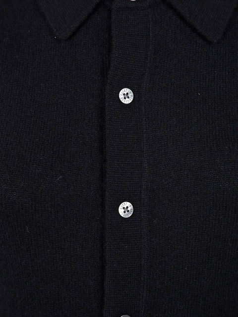 Guest In Residence button-down cashmere dress - Black - zdjęcie produktu nr 2