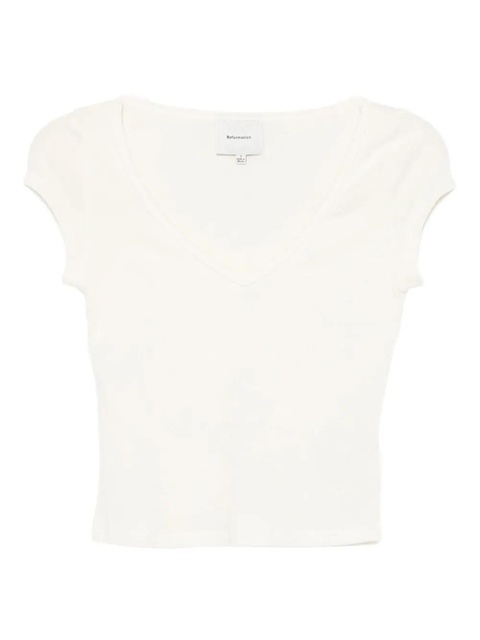 Reformation Mateo T-shirt - Neutrals - zdjęcie produktu nr 1