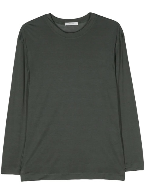 LEMAIRE long-sleeve silk T-shirt - Grey - zdjęcie produktu nr 1