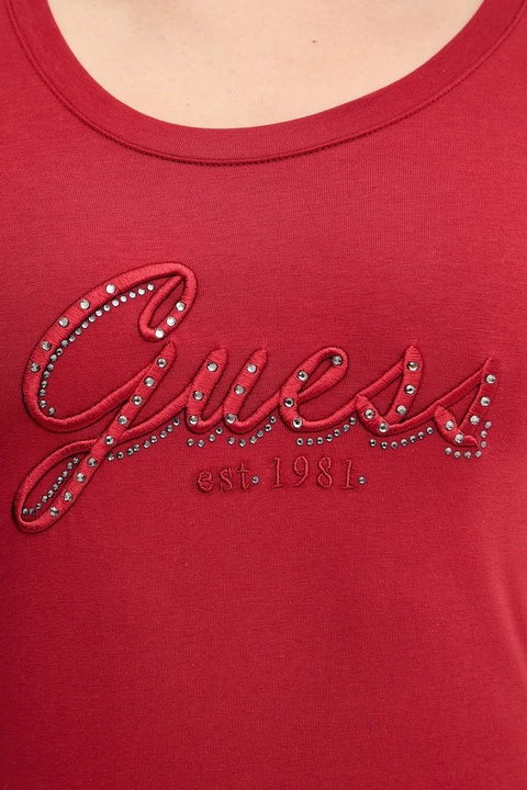 Guess longsleeve kolor czerwony W5YI26 J1314 - zdjęcie produktu nr 2