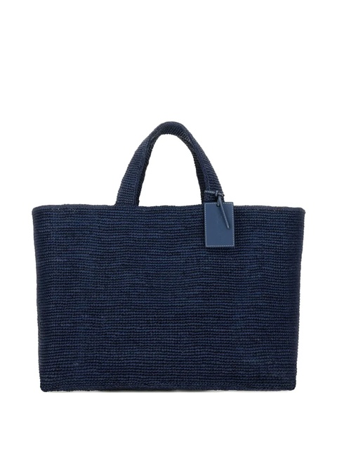 Manebi Sunset raffia shoulder bag - Blue - zdjęcie produktu nr 1