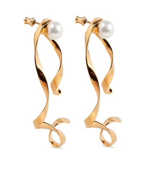 DRIES VAN NOTEN wave stud earrings - Gold - zdjęcie produktu nr 1