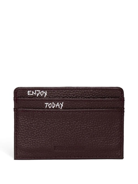 Zadig&Voltaire leather logo-plaque cardholder - Brown - zdjęcie produktu nr 2