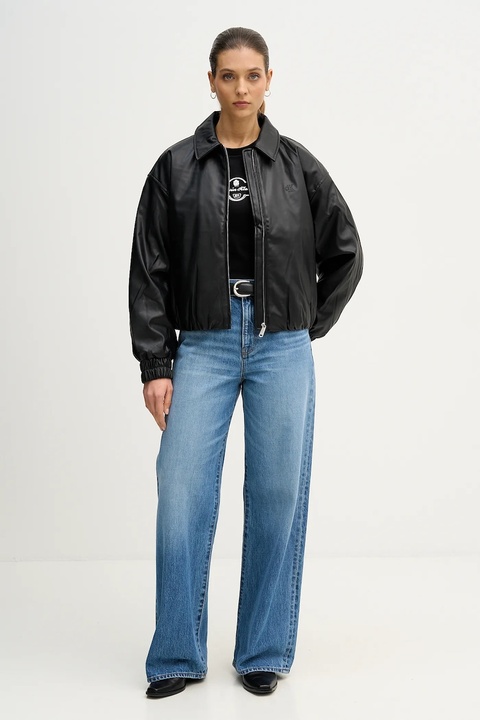 Calvin Klein Jeans t-shirt bawełniany damski kolor czarny LV047E811G - zdjęcie produktu nr 2