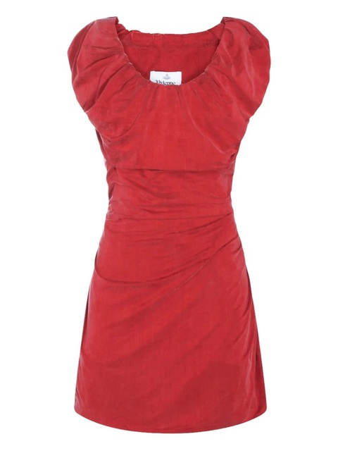 Vivienne Westwood ruched-detail mini dress - Red - zdjęcie produktu nr 2
