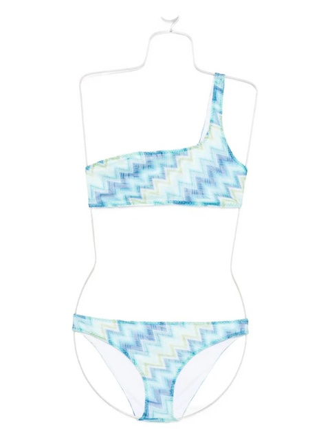 Missoni one-shoulder bikini set - Blue - zdjęcie produktu nr 2