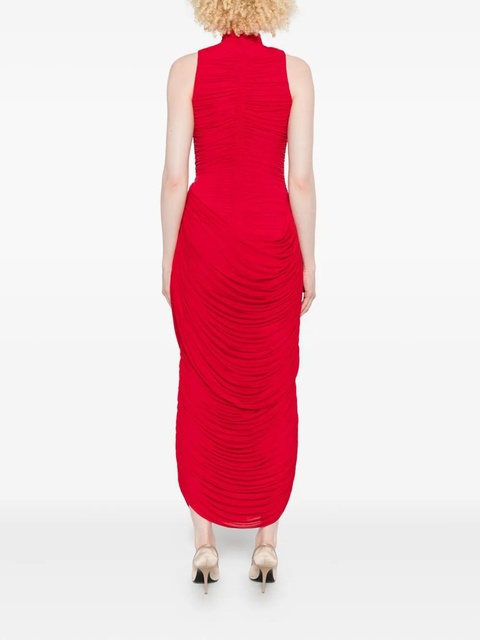 Magda Butrym high-neck draped dress - Red - zdjęcie produktu nr 2